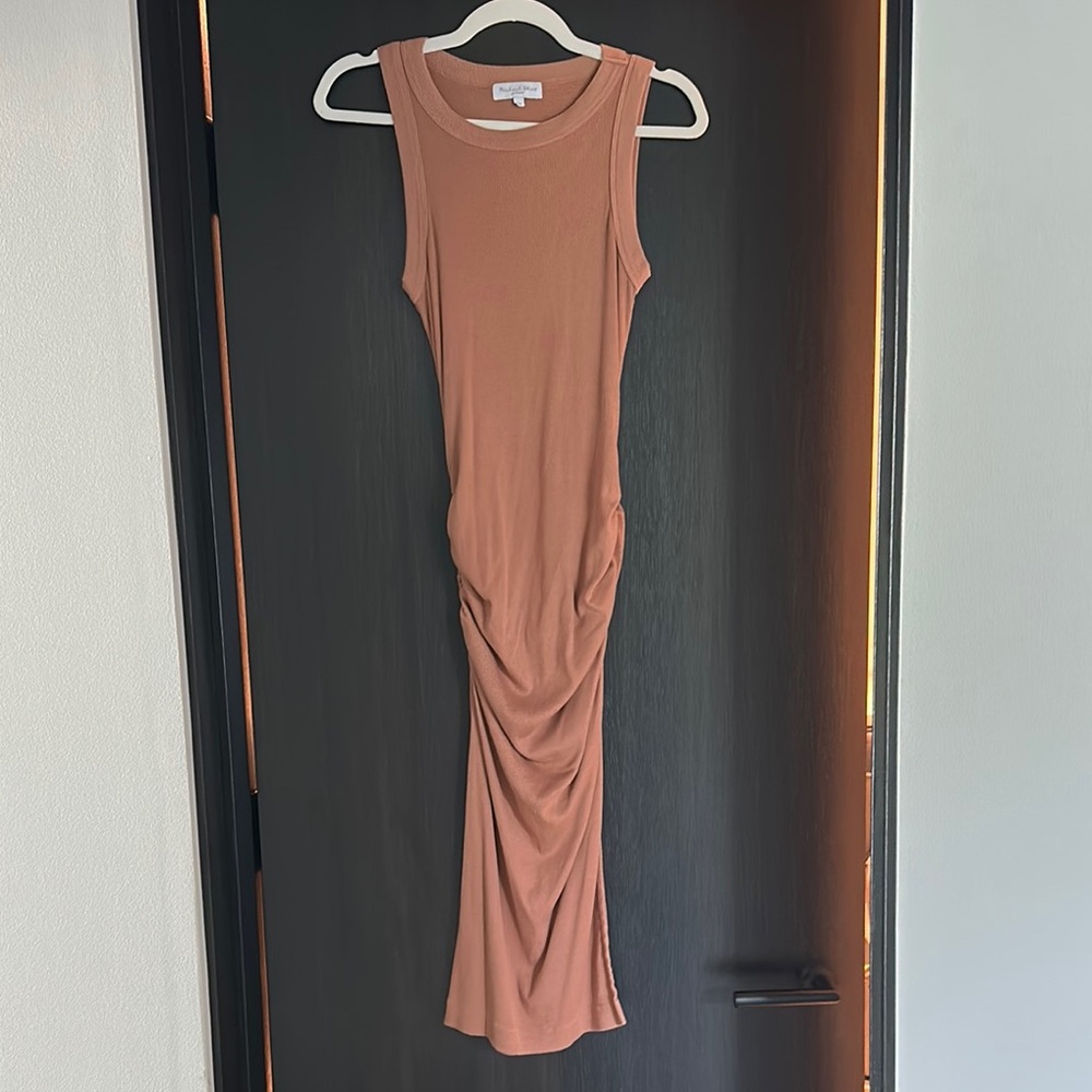 Michael Stars Wren Midi Tank Dress, Chestnut Brown, XS